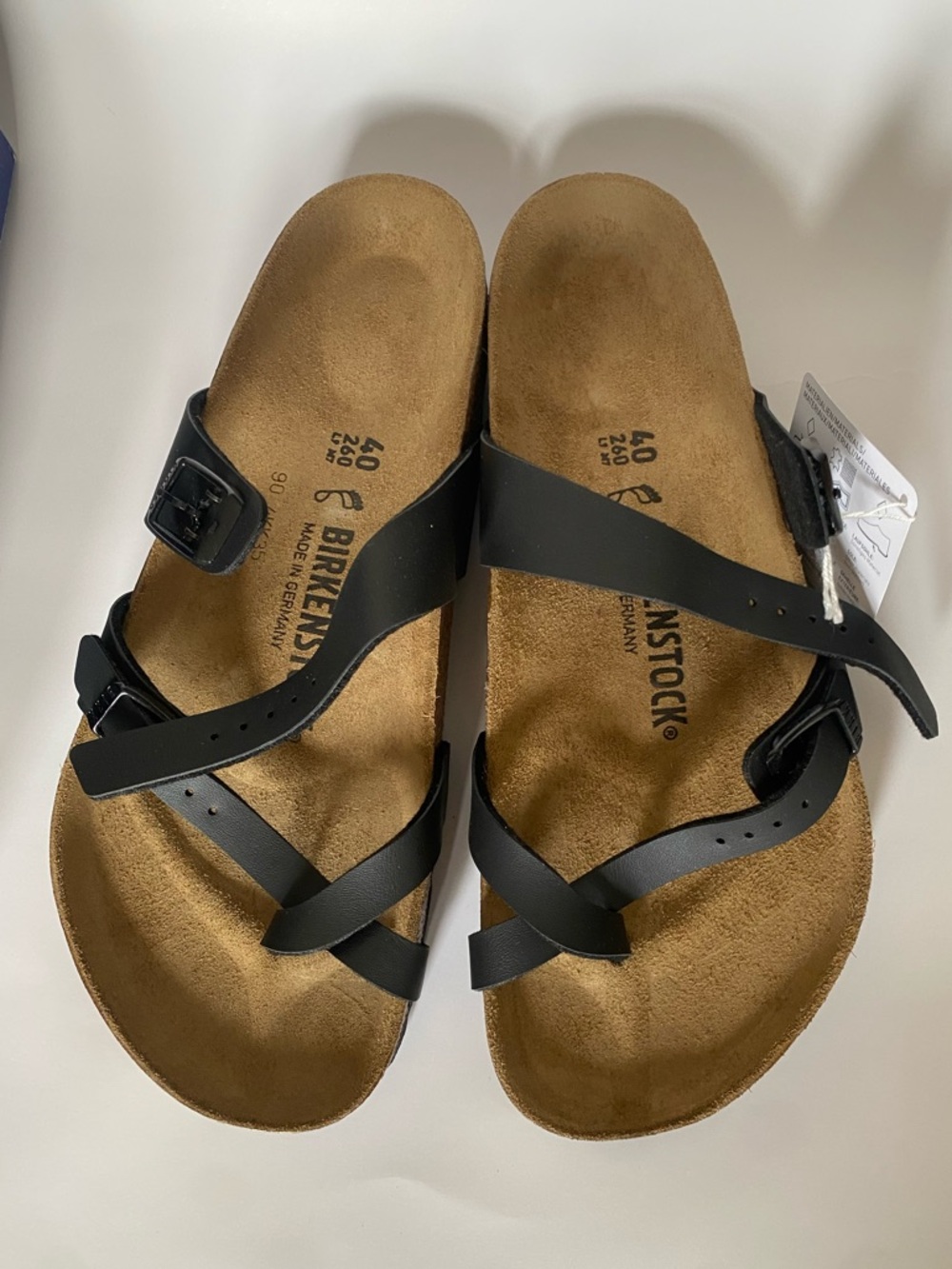 Birkenstock Mayari Birko-Flor sandals Black women size 9 or men’s size 7